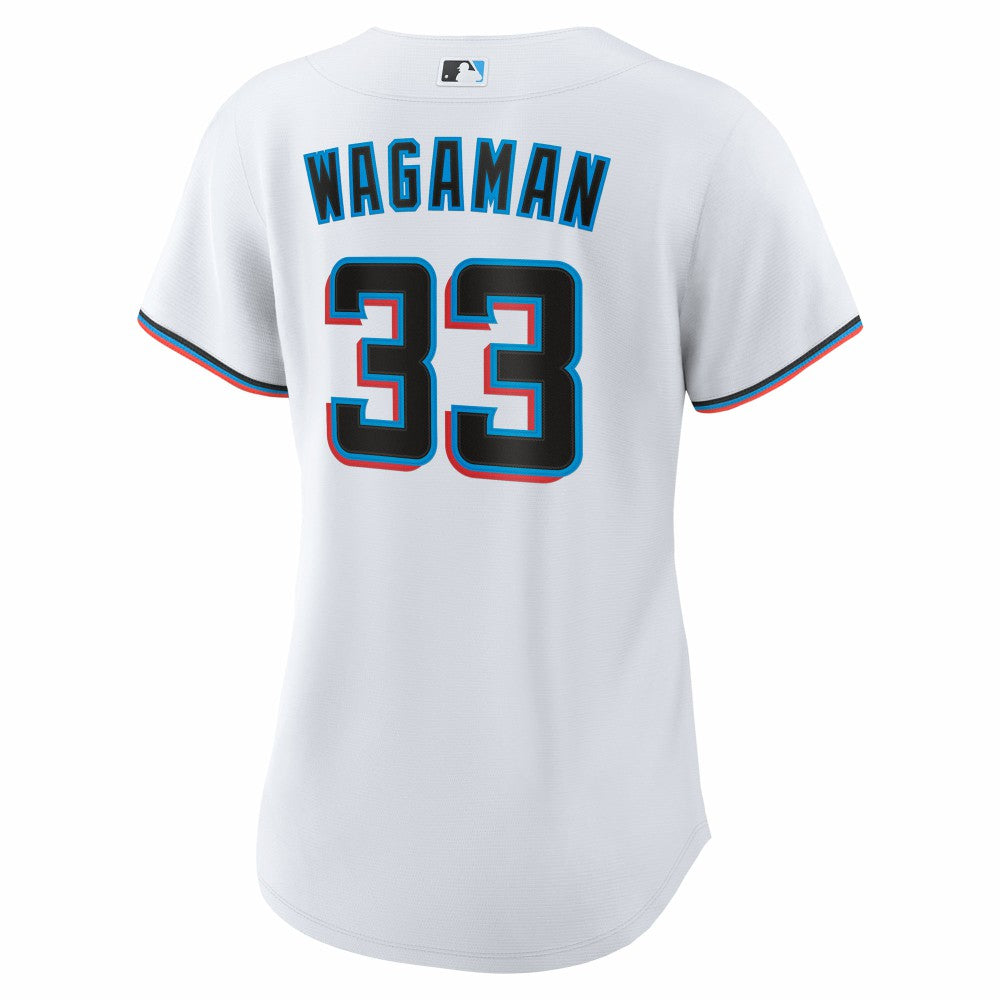 Eric Wagaman Miami Marlins Nike Women's Home Replica Jersey - MLB