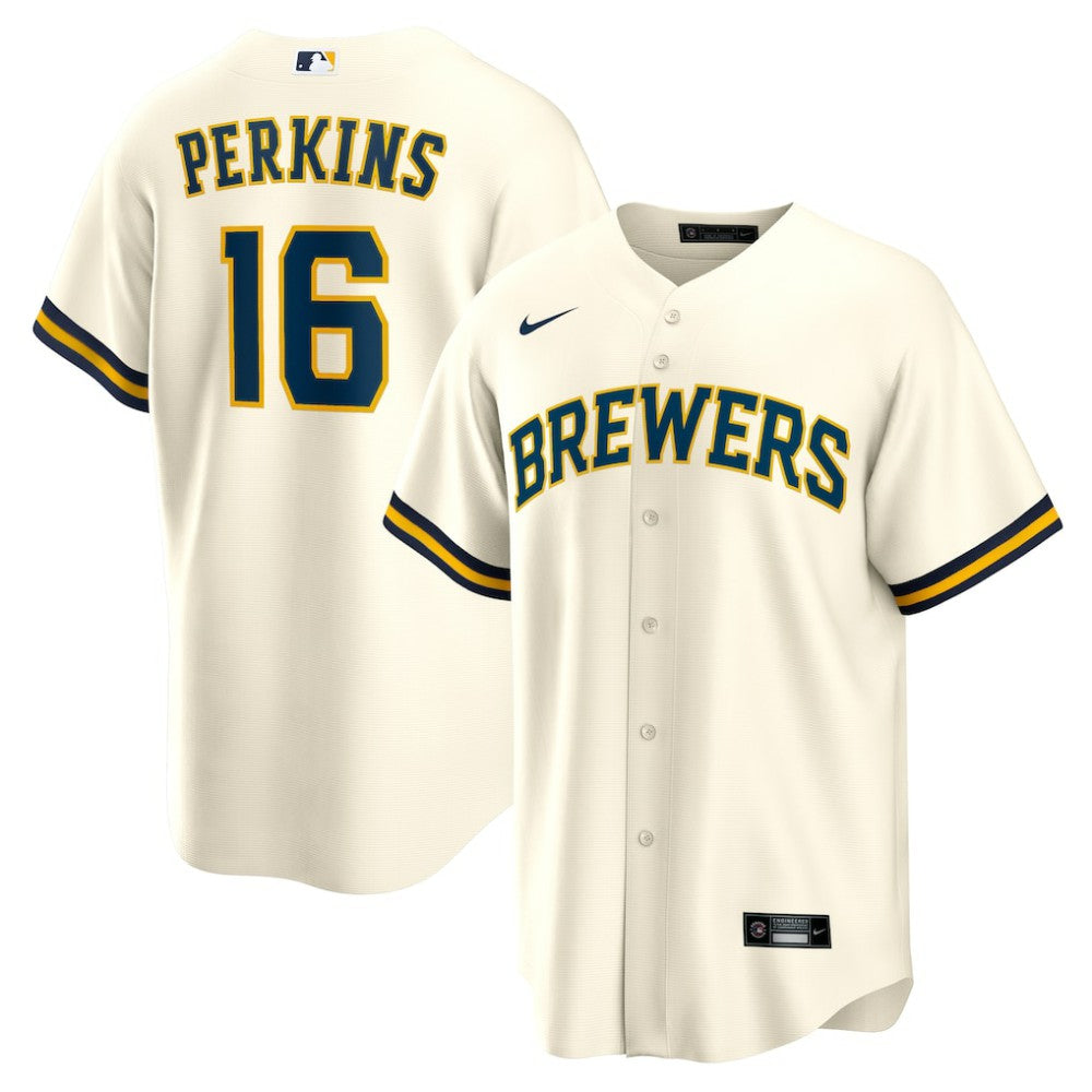 Blake Perkins Milwaukee Brewers Nike Home Replica Jersey - MLB