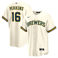Blake Perkins Milwaukee Brewers Nike Home Replica Jersey - MLB