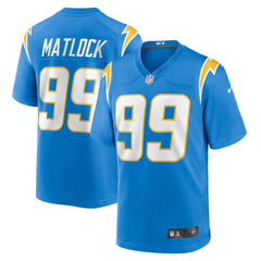 Scott Matlock Los Angeles Chargers Team Game Jersey Powder Blue | Nike for Sale