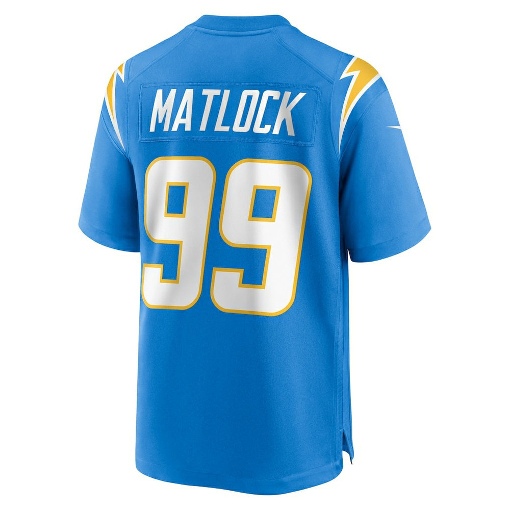 Scott Matlock Los Angeles Chargers Team Game Jersey Powder Blue | Nike for Sale
