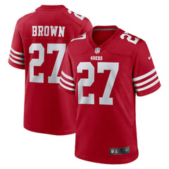 Ji'Ayir Brown San Francisco 49ers Team Game Jersey Scarlet | Nike for Sale