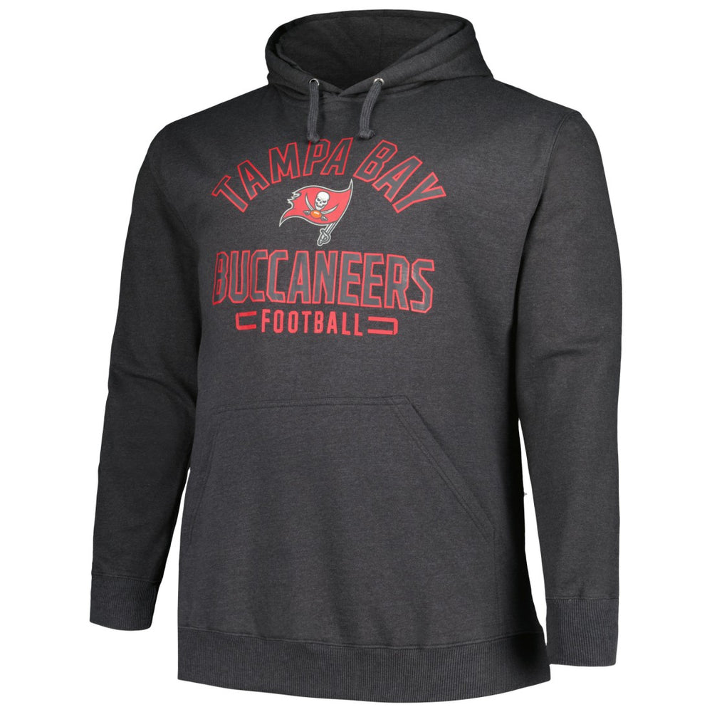 Tampa Bay Buccaneers Big & Tall Pullover Hoodie Heather Charcoal | Fanatics