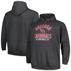 Arizona Cardinals Big & Tall Pullover Hoodie Heather Charcoal | Fanatics