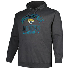 Jacksonville Jaguars Big & Tall Pullover Hoodie Heather Charcoal | Fanatics