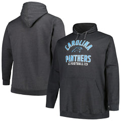 Carolina Panthers Big & Tall Pullover Hoodie Heather Charcoal | Fanatics