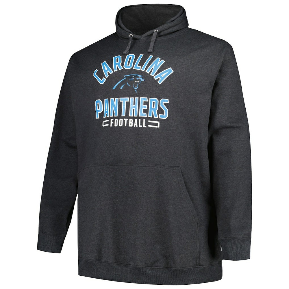Carolina Panthers Big & Tall Pullover Hoodie Heather Charcoal | Fanatics