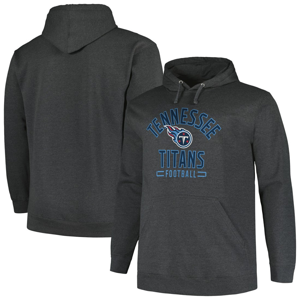 Tennessee Titans Big & Tall Pullover Hoodie Heather Charcoal | Fanatics