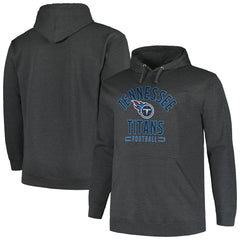 Tennessee Titans Big & Tall Pullover Hoodie Heather Charcoal | Fanatics