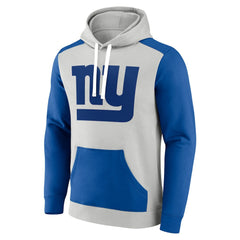 New York Giants Big & Tall Team Fleece Pullover Hoodie Silver/Royal | Fanatics