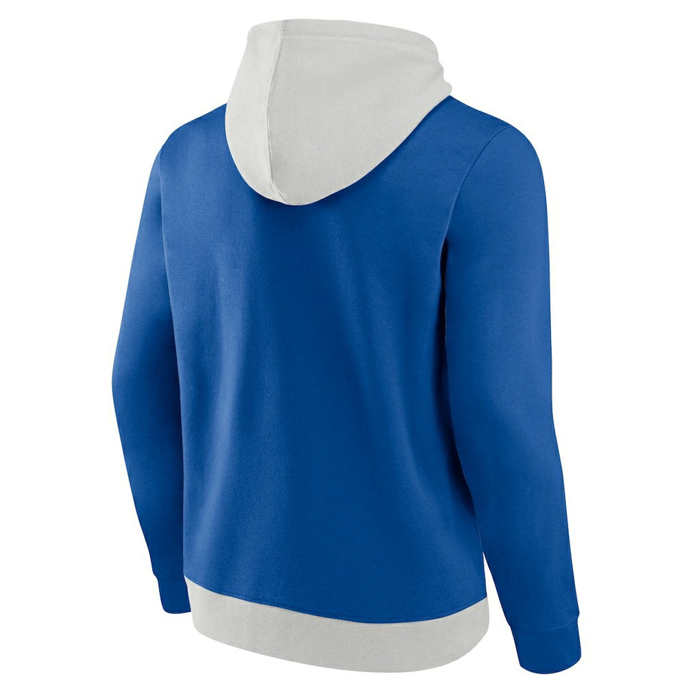 New York Giants Big & Tall Team Fleece Pullover Hoodie Silver/Royal | Fanatics