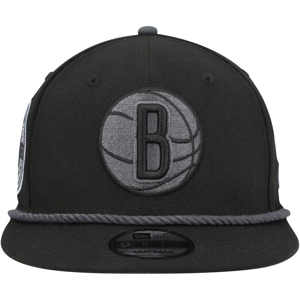 Brooklyn Nets Back Laurels 9FIFTY Snapback Hat Black - NBA