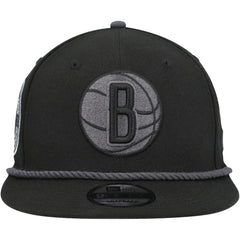 Brooklyn Nets Back Laurels 9FIFTY Snapback Hat Black - NBA