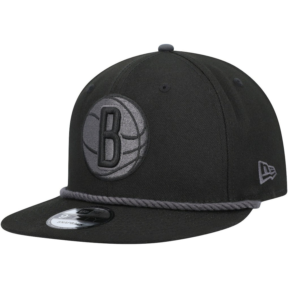 Brooklyn Nets Back Laurels 9FIFTY Snapback Hat Black - NBA