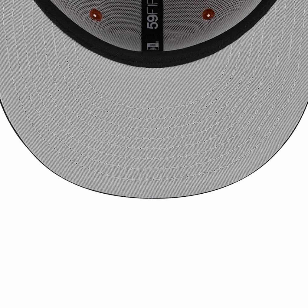 Brooklyn Nets Two-Tone 59FIFTY Fitted Hat Rust/Black - NBA