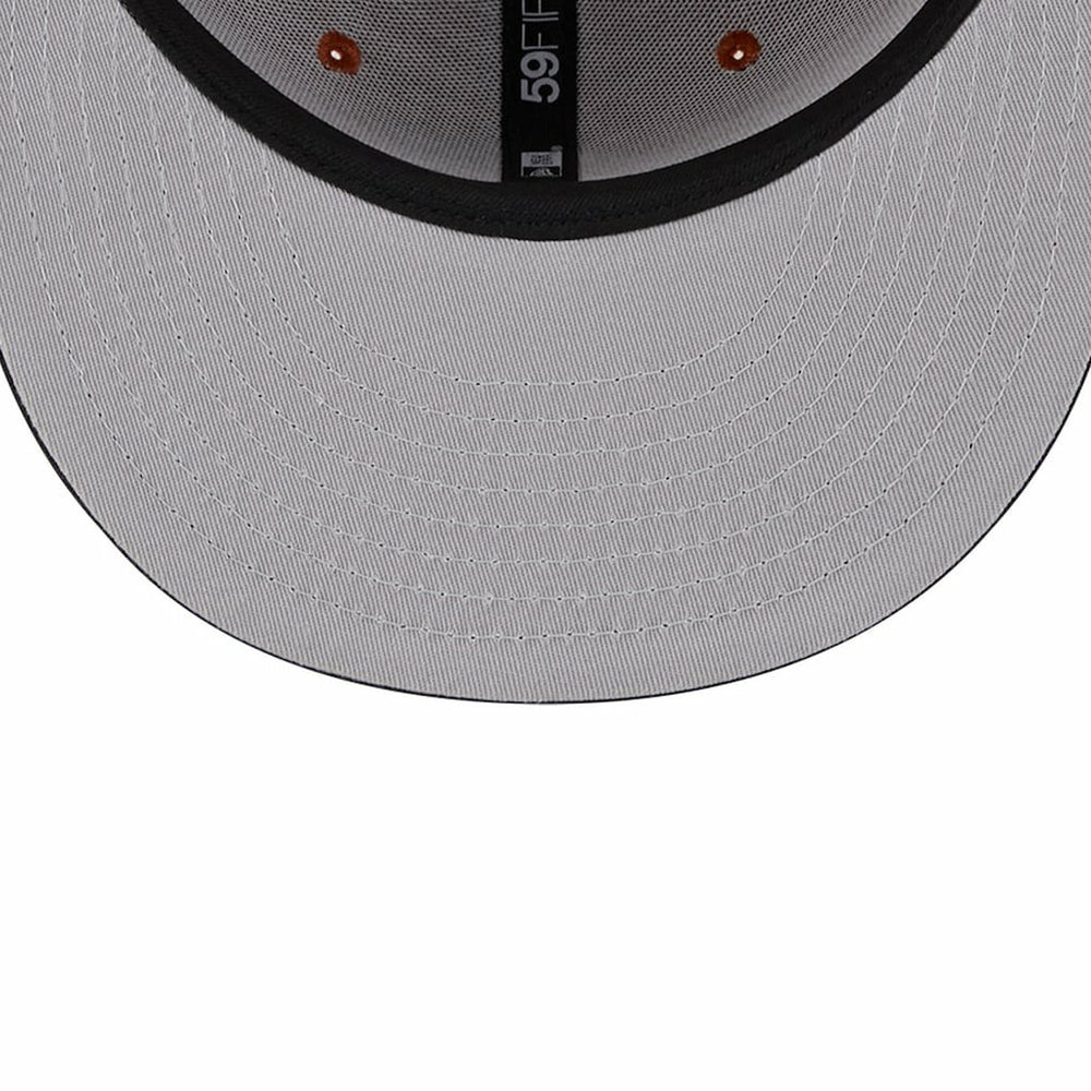 Brooklyn Nets Two-Tone 59FIFTY Fitted Hat Rust/Black - NBA