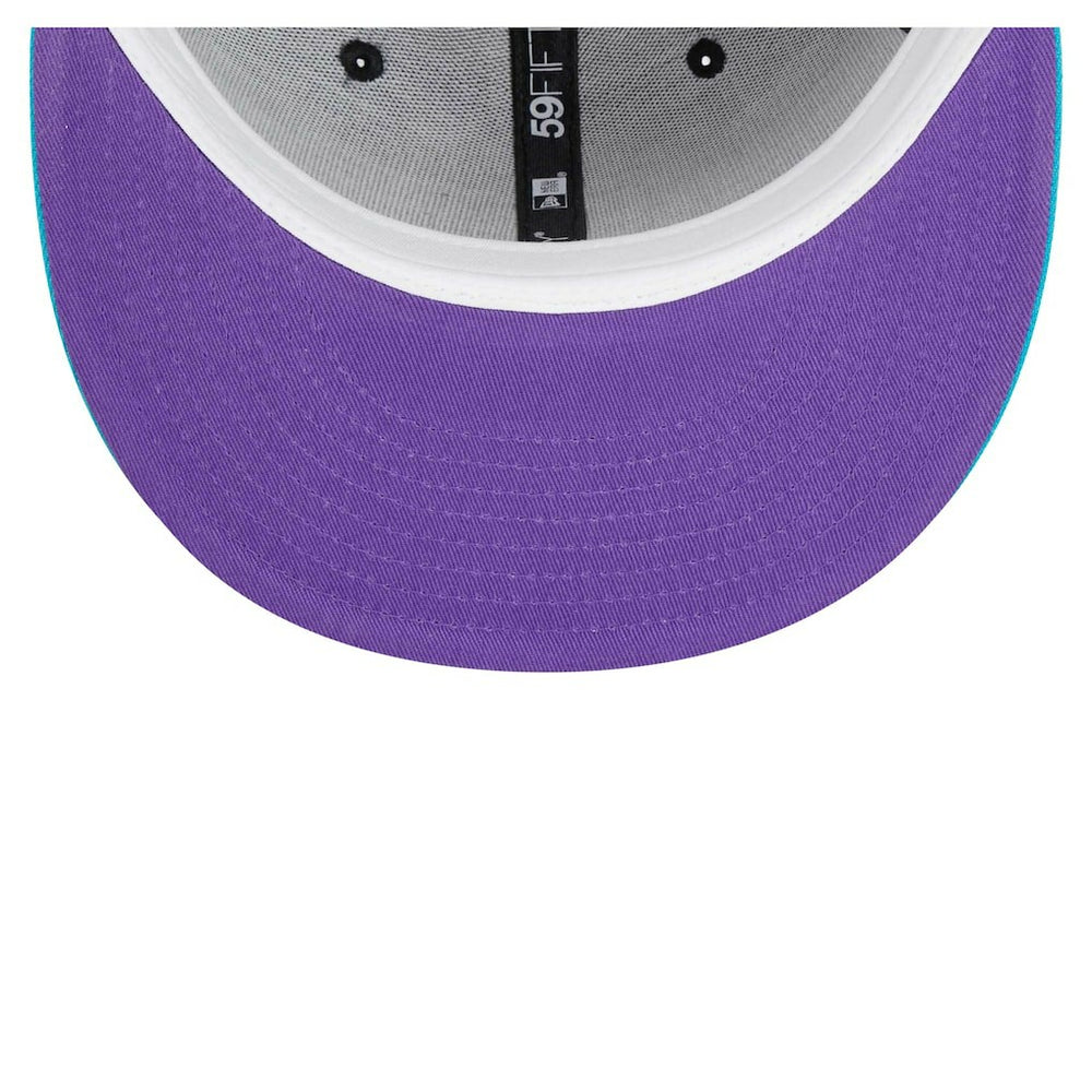 Brooklyn Nets Arcade Scheme 59FIFTY Fitted Hat Black/Turquoise - NBA