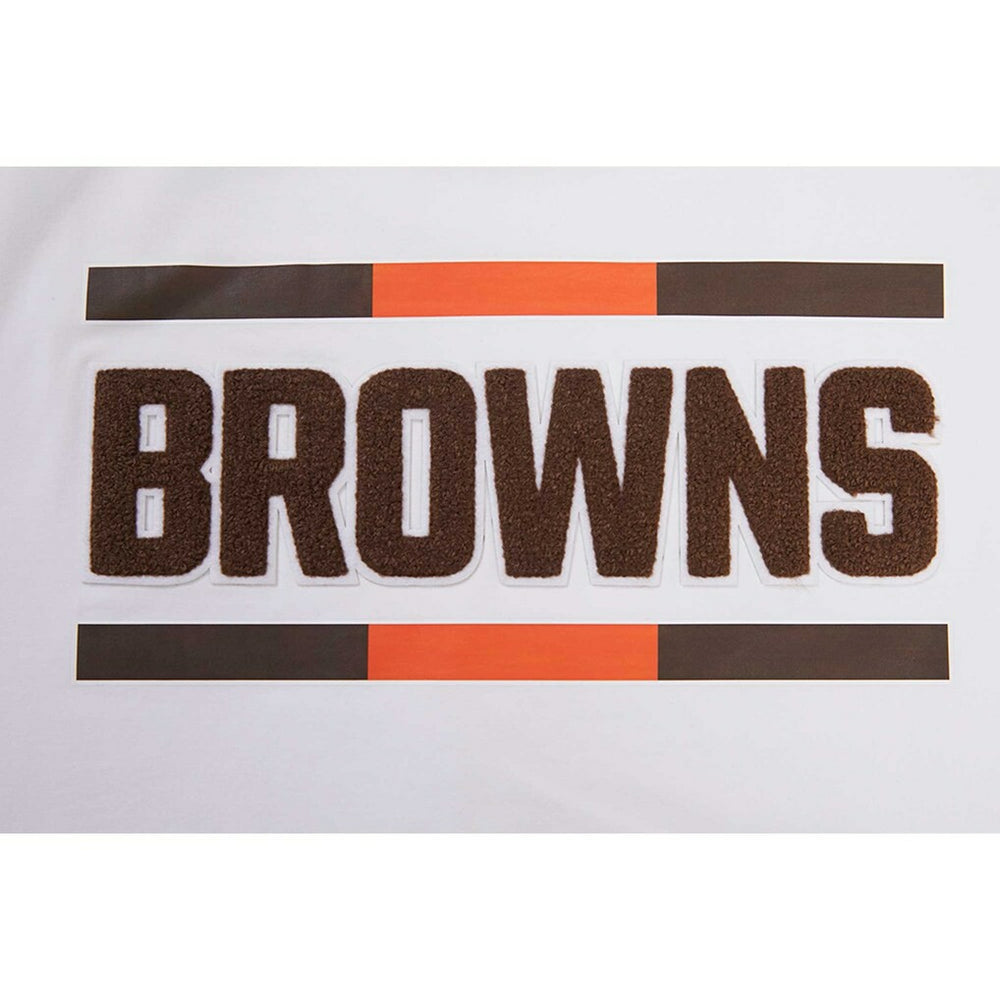 Cleveland Browns Pro Standard Women's New Helmet Capsule Cropped T-Shirt White | NFL