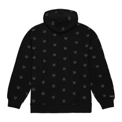 Las Vegas Raiders Allover Print Fleece Pullover Hoodie Black | Mitchell & Ness