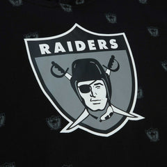 Las Vegas Raiders Allover Print Fleece Pullover Hoodie Black | Mitchell & Ness