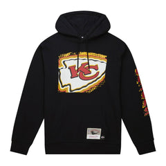 Kansas City Chiefs Gridiron Classics Big Face 7.0 Pullover Hoodie Black | Mitchell & Ness