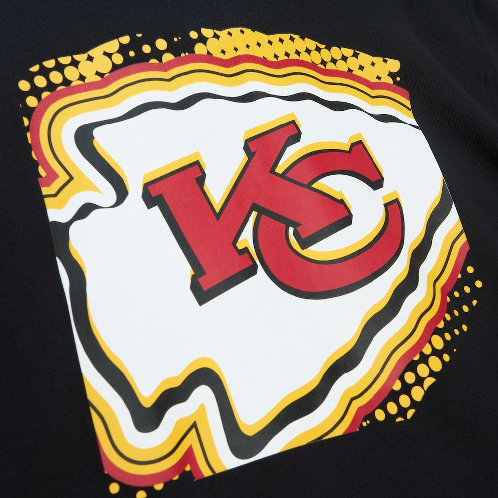 Kansas City Chiefs Gridiron Classics Big Face 7.0 Pullover Hoodie Black | Mitchell & Ness
