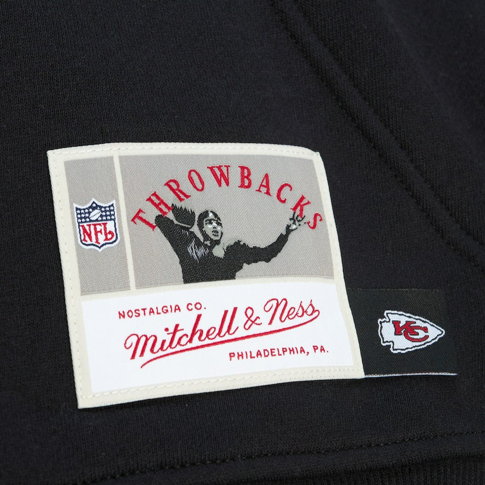 Kansas City Chiefs Gridiron Classics Big Face 7.0 Pullover Hoodie Black | Mitchell & Ness