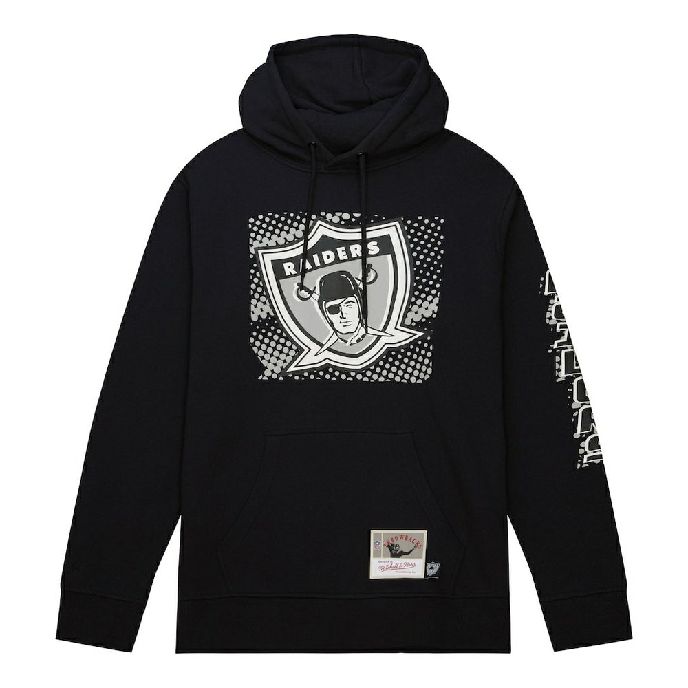 Las Vegas Raiders Gridiron Classics Big Face 7.0 Pullover Hoodie Black | Mitchell & Ness