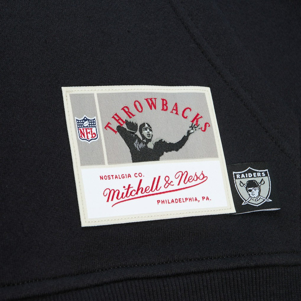 Las Vegas Raiders Gridiron Classics Big Face 7.0 Pullover Hoodie Black | Mitchell & Ness
