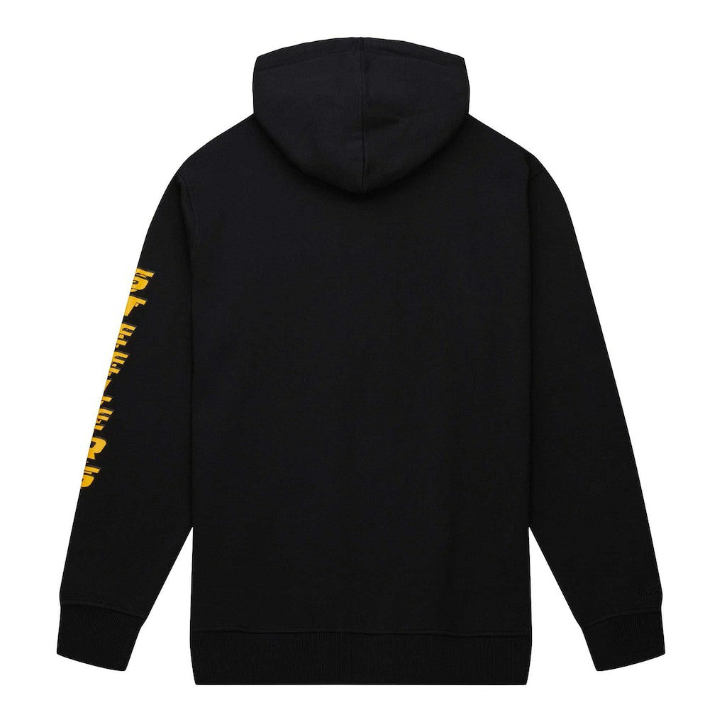 Pittsburgh Steelers Gridiron Classics Big Face 7.0 Pullover Hoodie Black | Mitchell & Ness