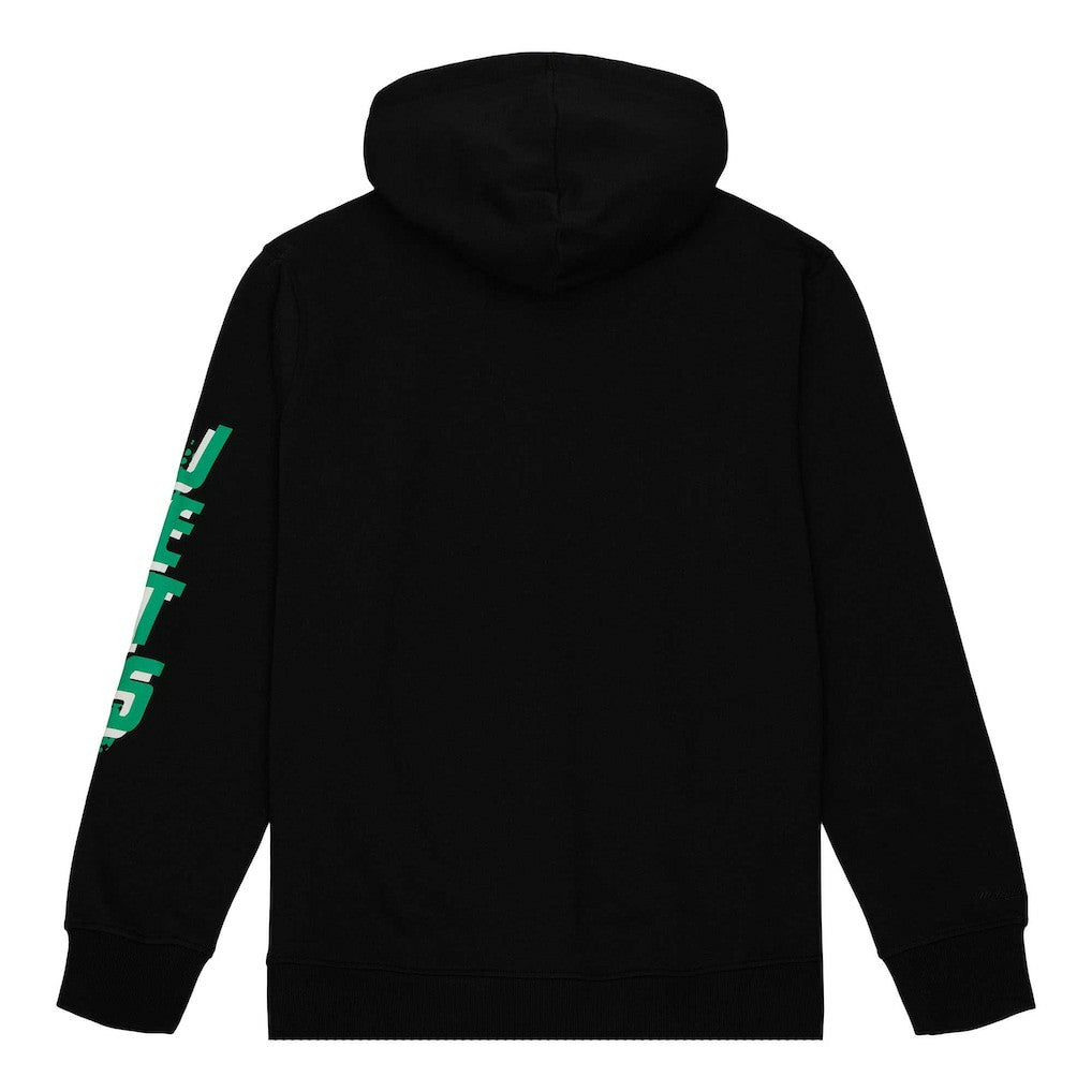 New York Jets Gridiron Classics Big Face 7.0 Pullover Hoodie Black | Mitchell & Ness