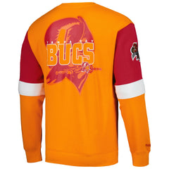 Tampa Bay Buccaneers Gridiron Classics Allover 3.0 Pullover Sweatshirt Orange | Mitchell & Ness