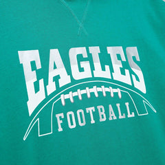 Philadelphia Eagles Pre-Game Short Sleeve Pullover Hoodie Kelly Green | Mitchell & Ness