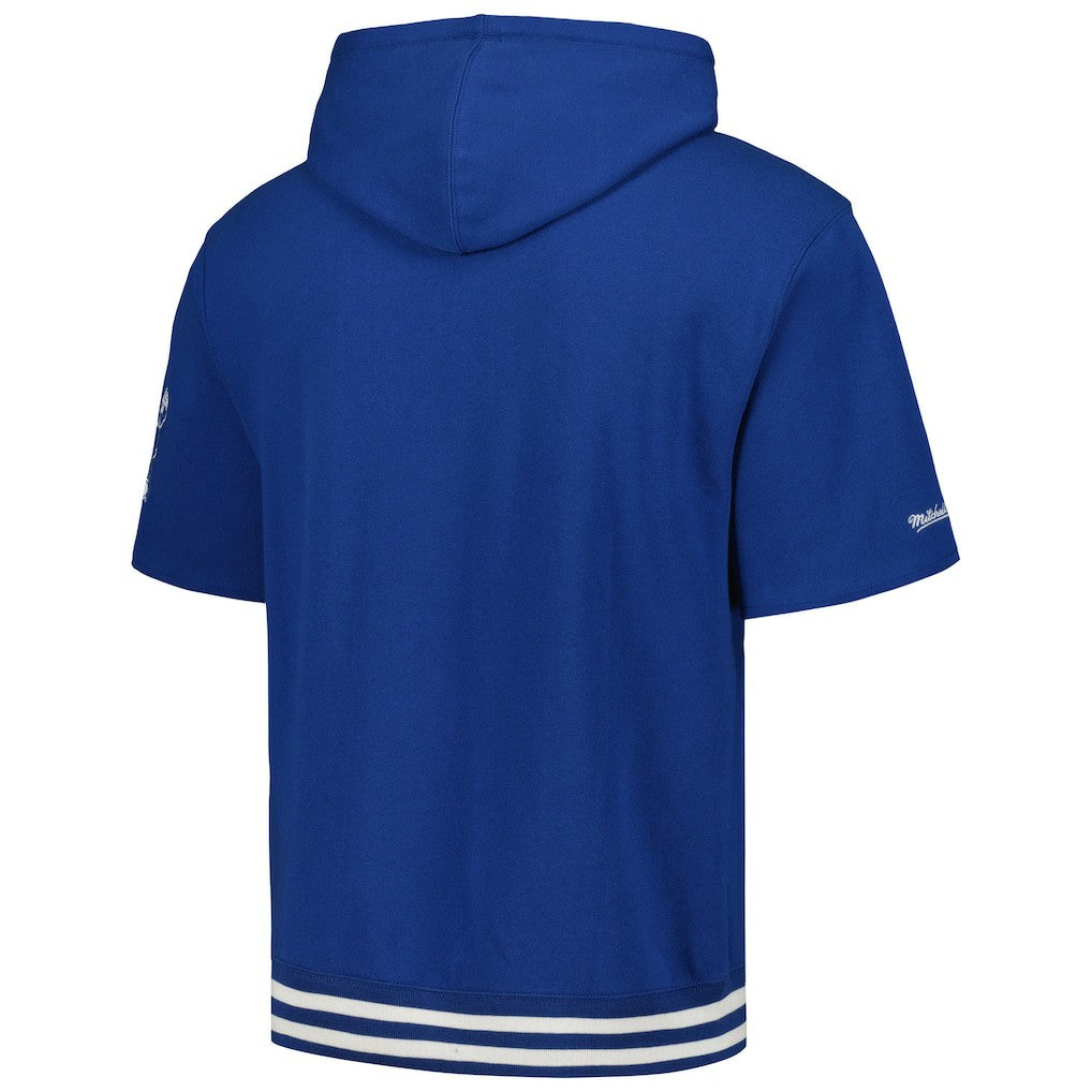 Indianapolis Colts Pre-Game Short Sleeve Pullover Hoodie Royal | Mitchell & Ness