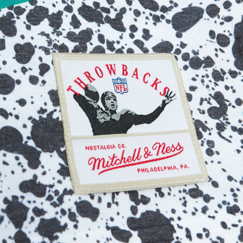 New York Jets Team Burst Sublimated T-Shirt White | Mitchell & Ness