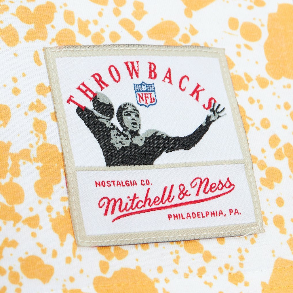 Pittsburgh Steelers Team Burst Sublimated T-Shirt White | Mitchell & Ness