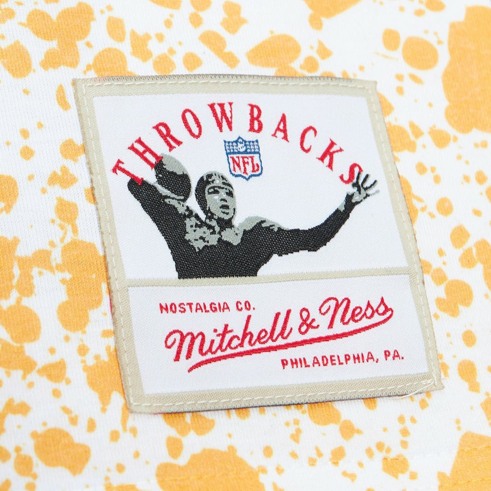 Pittsburgh Steelers Team Burst Sublimated T-Shirt White | Mitchell & Ness