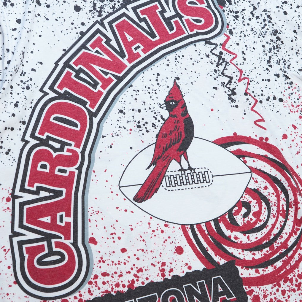 Arizona Cardinals Team Burst Sublimated T-Shirt White | Mitchell & Ness