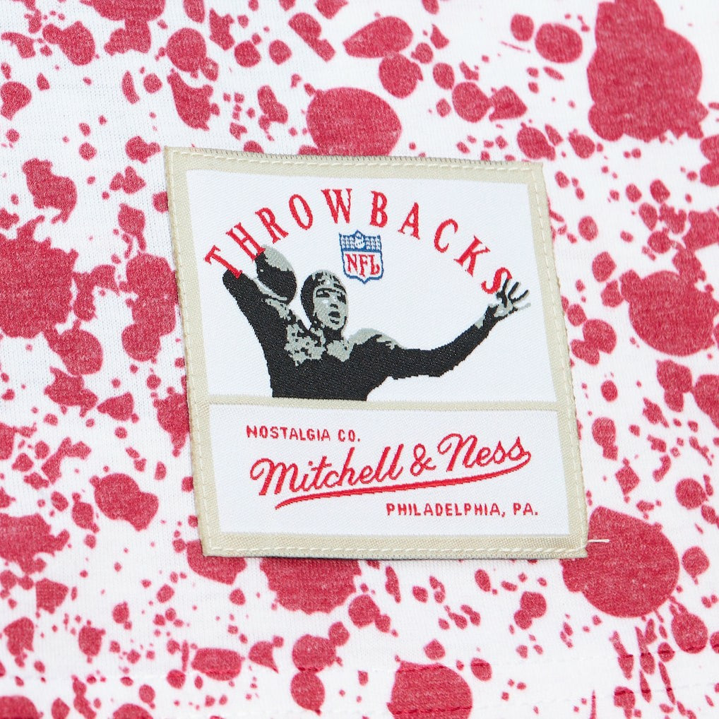 Arizona Cardinals Team Burst Sublimated T-Shirt White | Mitchell & Ness