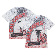 Atlanta Falcons Team Burst Sublimated T-Shirt White | Mitchell & Ness