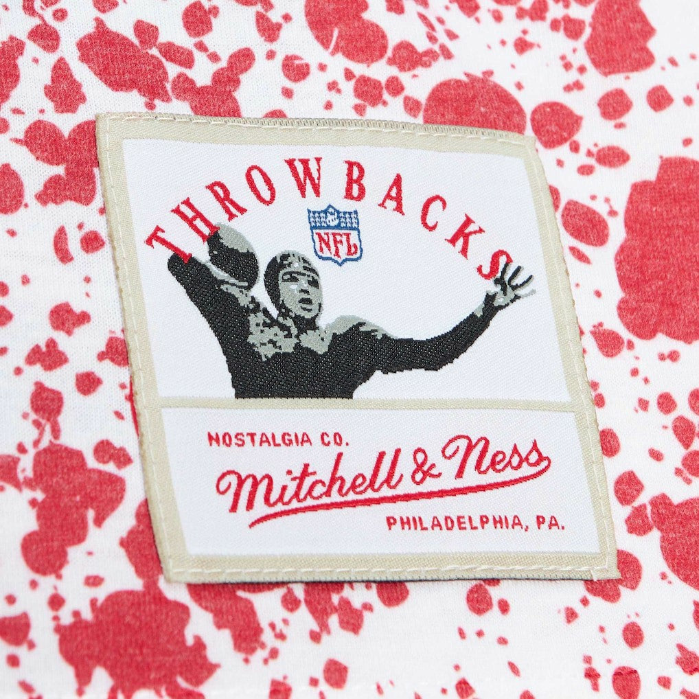 Atlanta Falcons Team Burst Sublimated T-Shirt White | Mitchell & Ness