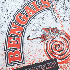 Cincinnati Bengals Team Burst Sublimated T-Shirt White | Mitchell & Ness