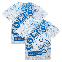 Indianapolis Colts Team Burst Sublimated T-Shirt White | Mitchell & Ness