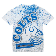 Indianapolis Colts Team Burst Sublimated T-Shirt White | Mitchell & Ness