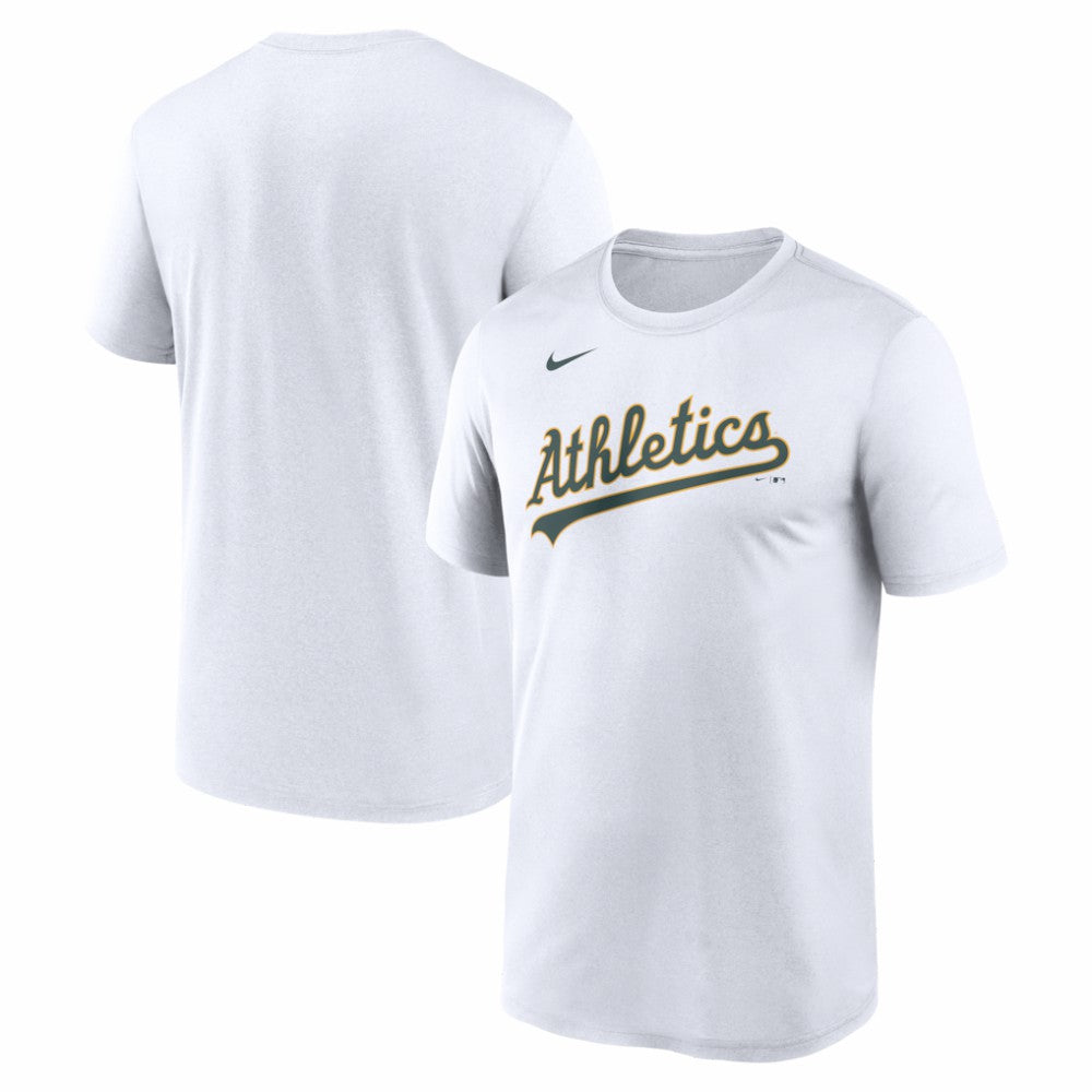 Athletics Nike New Legend Wordmark Dri-FIT T-Shirt - MLB