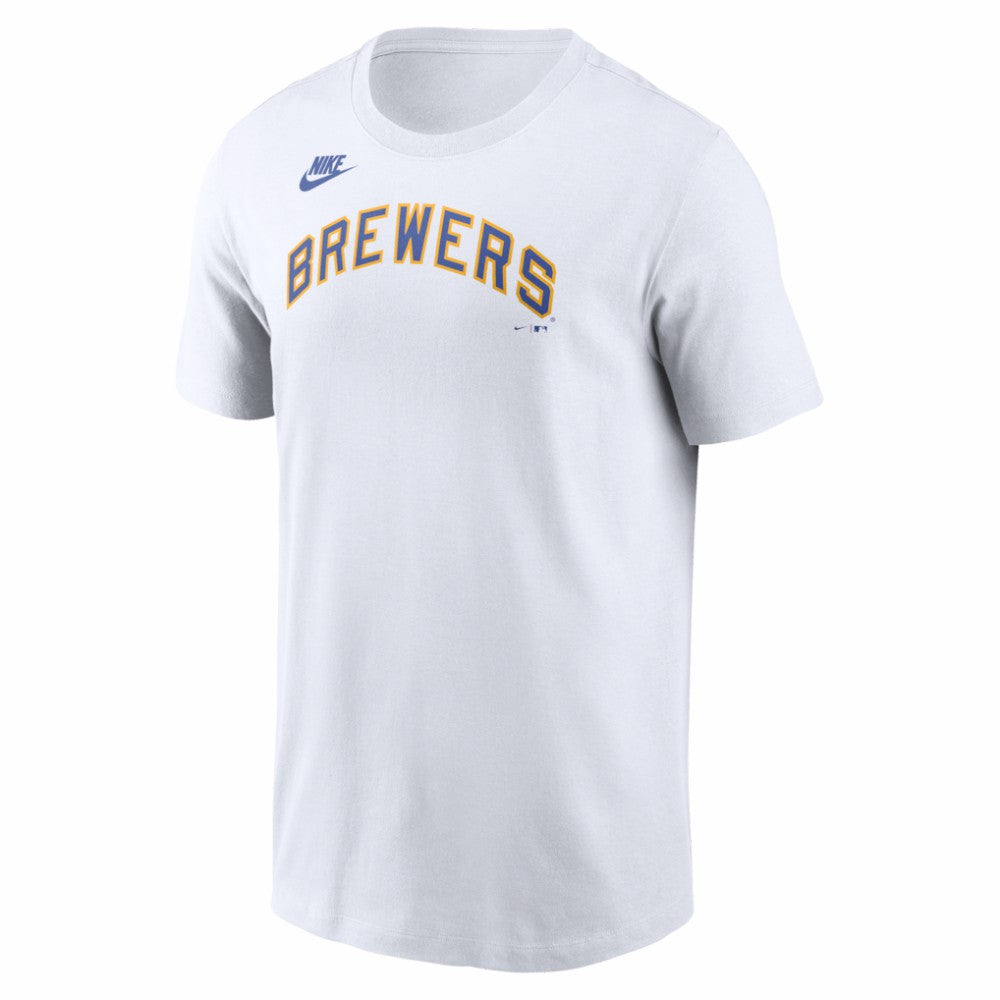 Milwaukee Brewers Nike Cooperstown Collection Wordmark T-Shirt - MLB