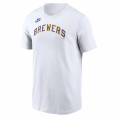 Milwaukee Brewers Nike Cooperstown Collection Wordmark T-Shirt - MLB