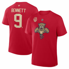 Sam Bennett Florida Panthers Fanatics 2026 NHL Winter Classic Authentic Stack Name & Number T-Shirt - Red - NHL
