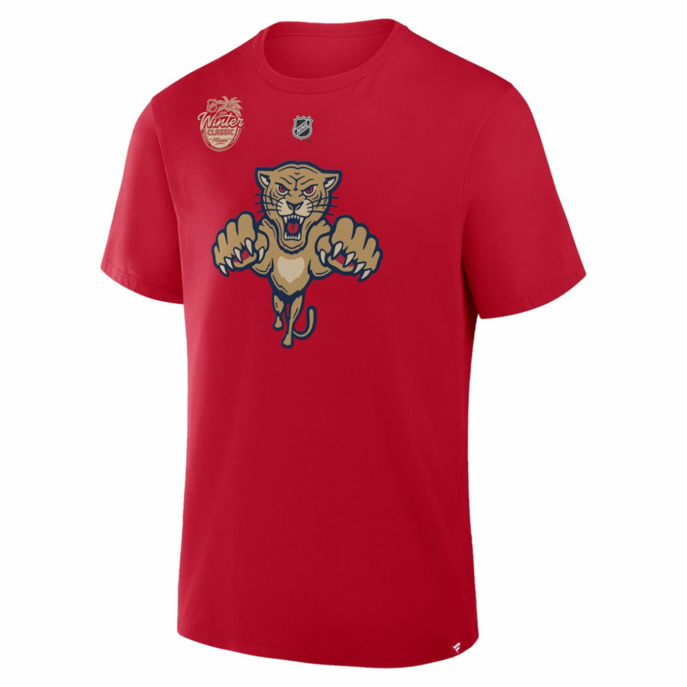 Sam Bennett Florida Panthers Fanatics 2026 NHL Winter Classic Authentic Stack Name & Number T-Shirt - Red - NHL