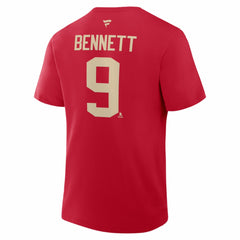 Sam Bennett Florida Panthers Fanatics 2026 NHL Winter Classic Authentic Stack Name & Number T-Shirt - Red - NHL